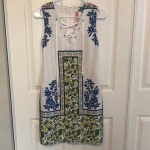 ANTHROPOLOGIE Plenty by Tracy Reese Floral Print A-Line Dress w/Pockets Size XS